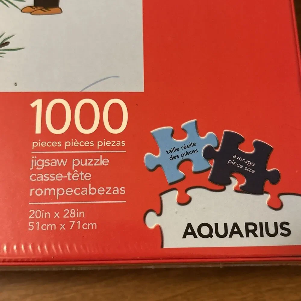 Aquarius Brand Peanuts Charlie Brown Puzzle Christmas 1000 Piece Jigsaw Sealed
